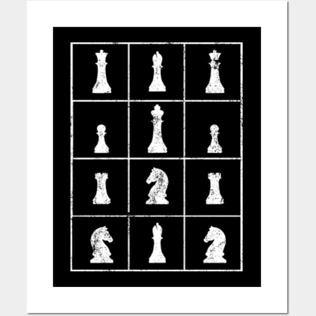 Chess, Chessboard, Chess Player Wall Art by KAWAIITEE